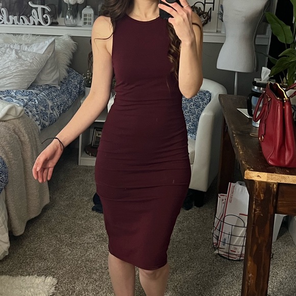 Cotton on sleeveless tank bodycon sexy casual tight stretchy midi dress 5 - Picture 6 of 8